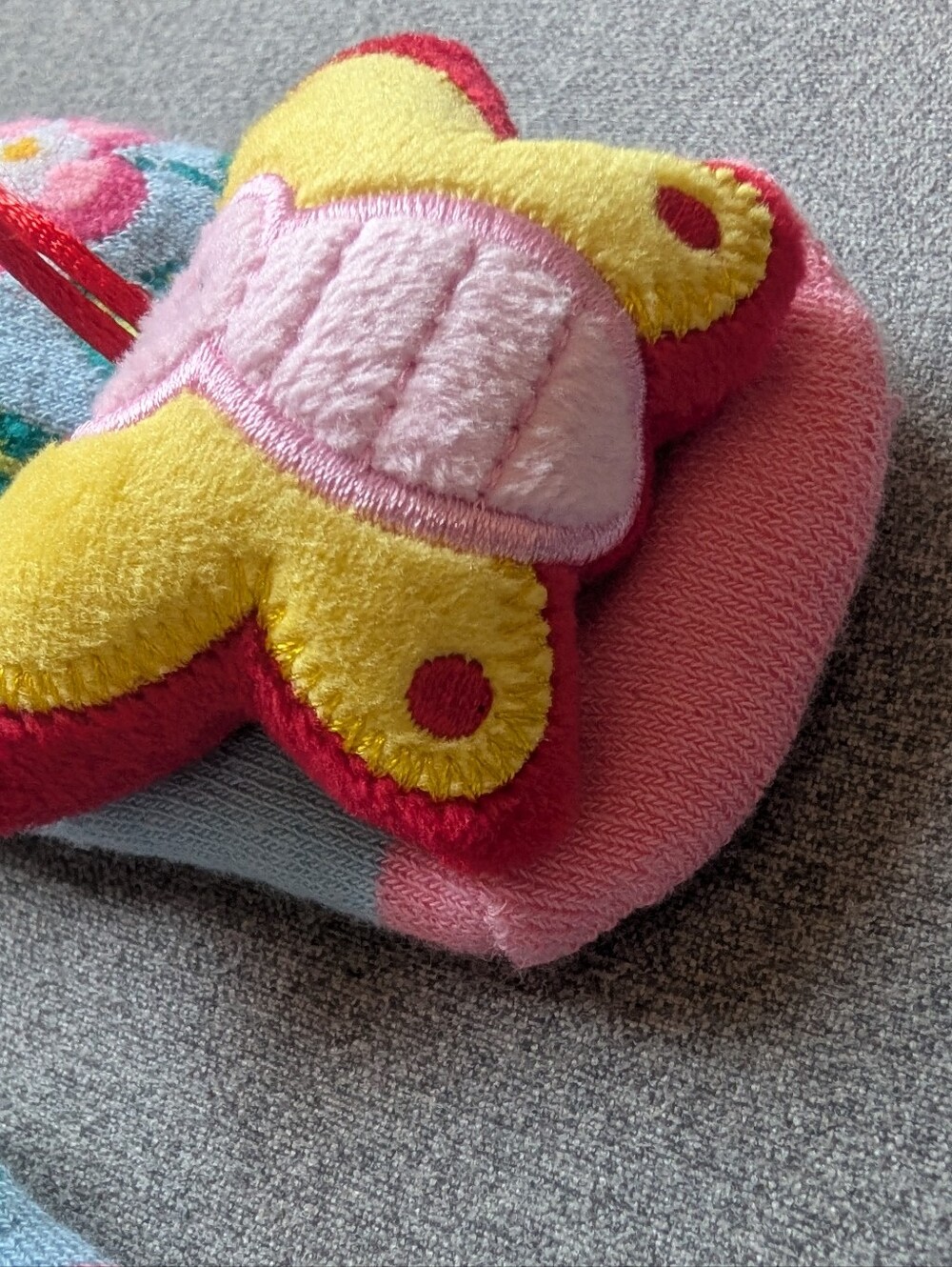 NEW Messy Moose Plush Butterfly Baby Socks Blue 6–48 Months - Picture 3 of 8